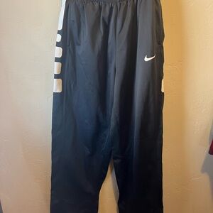Nike • Black Track Pants with White Accents